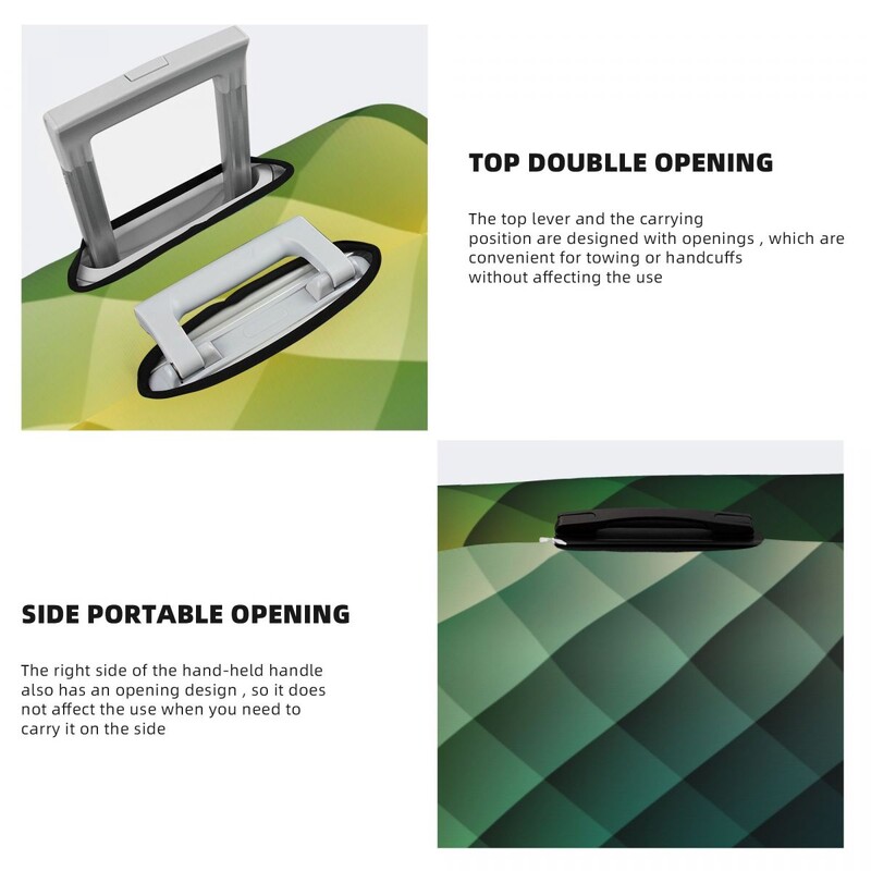 Rombusz nyomat bőröndhuzat geometriai divat, egyszerű mintás körutazás, vakáció, rugalmas poggyászkellékvédő