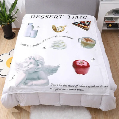 Pături nordice pentru decorarea casei Pătură de pat de flanel pentru birou, șal de pui de somn, husă de canapea de călătorie, aer condiționat prosop cuvertură de pat 담요