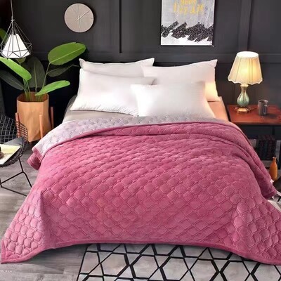 Vienspalvis minkštas aksominis dygsniuotas lovos užvalkalas Trumpas pliušinis sofos rankšluostis King Queen dydžio Neslystantis patalynė 270x230cm lovatiesė