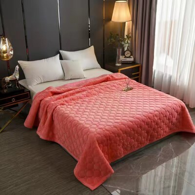 Vienspalvis minkštas aksominis dygsniuotas lovos užvalkalas Trumpas pliušinis sofos rankšluostis King Queen dydžio Neslystantis patalynė 270x230cm lovatiesė