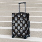 Juodo rombo lagamino dangtelio tekstūra Abstrakti geometrinė atostogų kelionės praktiški bagažo reikmenys, apsauga, kalėdinė dovana