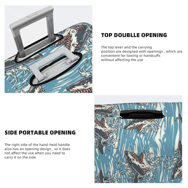 Rechini de mare Husă valiză Cadou de Crăciun Prădători acvatici Croazieră cu animale Protecție excursie Zbor Accesorii pentru bagaje elastice