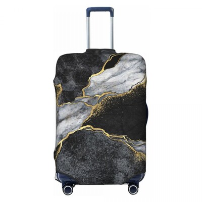 Husă valiză din mozaic din marmură Artă fluidă abstractă de lux Călătorii de zbor Materiale utile pentru bagaje Protecție