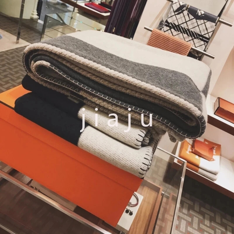 Pătură de cașmir în carouri 135x180cm Eșarfă din lână super moale, șal, iarnă, călduroasă, lux, canapea extensibilă, fleece, tricotată, pătură pelerina