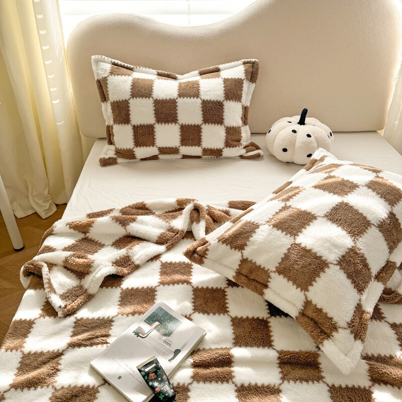 1 bucată de cafea flanel alb panda fleece moale și confortabilă pătură pentru pui de somn potrivită pentru canapea extensibilă canapea birou