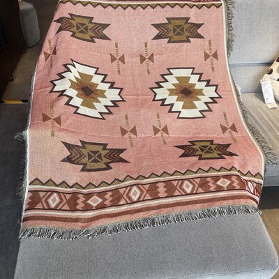 Pături vintage, tricot boem, cu ață, pătură pat canapea în carouri prosop moale pat în carouri tapiserie cuvertură de pat față de masă Cobertor