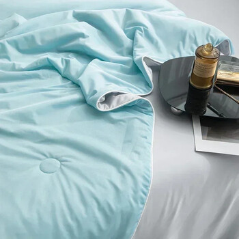 Κουβέρτα ψύξης για κρεβάτι Silky Air Condition Comforter Ελαφρύ, δροσερό καλοκαιρινό πάπλωμα με διπλή όψη Cold & Cooling ύφασμα