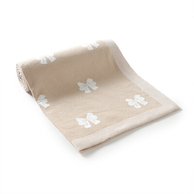 Pamut babatakaró kötött aranyos masni gyerek fiú ágy lány kiságy paplan 90*70cm újszülött rajzfilm kockás kisgyermek babakocsi pólyás puha huzatok