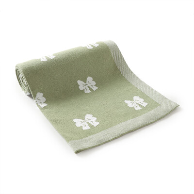 Pamut babatakaró kötött aranyos masni gyerek fiú ágy lány kiságy paplan 90*70cm újszülött rajzfilm kockás kisgyermek babakocsi pólyás puha huzatok