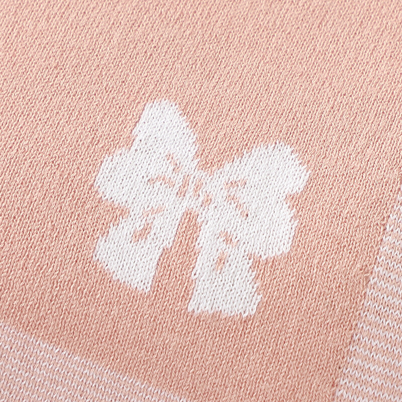 Pamut babatakaró kötött aranyos masni gyerek fiú ágy lány kiságy paplan 90*70cm újszülött rajzfilm kockás kisgyermek babakocsi pólyás puha huzatok