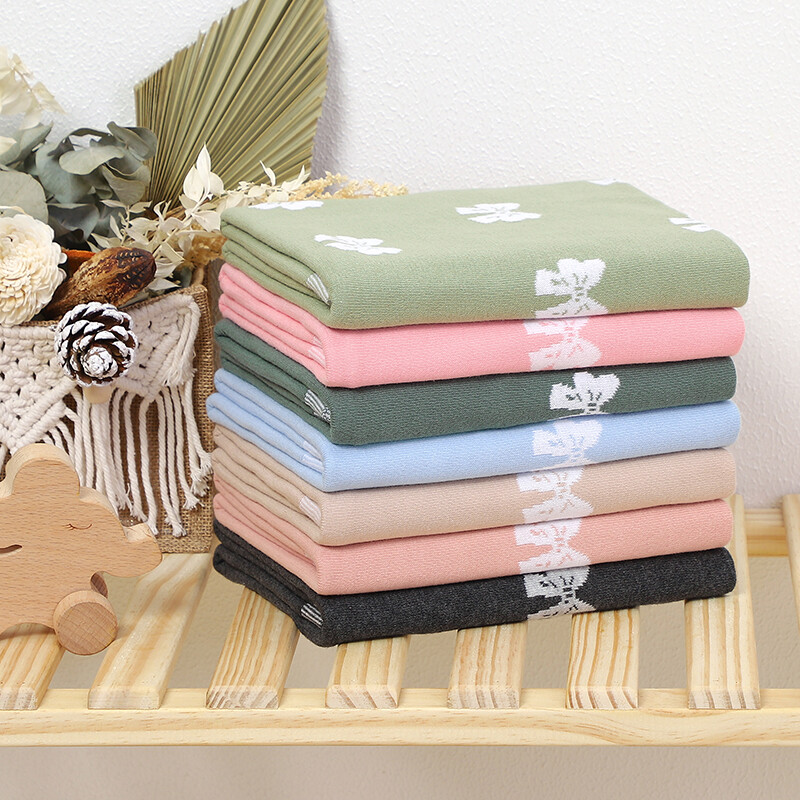 Pamut babatakaró kötött aranyos masni gyerek fiú ágy lány kiságy paplan 90*70cm újszülött rajzfilm kockás kisgyermek babakocsi pólyás puha huzatok