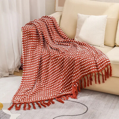 Nordic White Casual Blankets Throws Mäkké pohodlné pletené šály na pohovku, deka, obliečky na koniec postele, cestovné, hotelové, dekoratívne prehozy