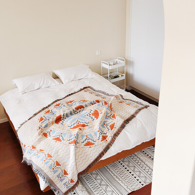 Pătură cu tema boemă de toamnă pentru decorațiuni interioare și activități în aer liber Pături în carouri pentru pat și cuverturi pentru canapea, husă de canapea