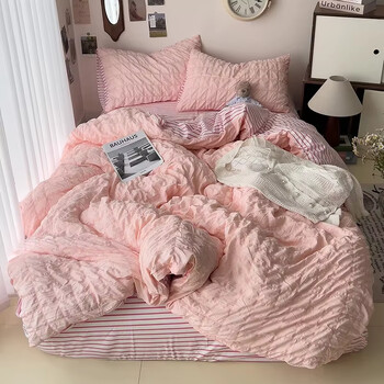 Σετ Comforter Σετ Κρεβατιού για αγόρια Κοριτσίστικα Παπλωματοθήκη Κρεβατοκάμαρας Μαξιλαροθήκη Κλινοσκεπάσματα Απλό Μόδα Σετ Σεντόνια