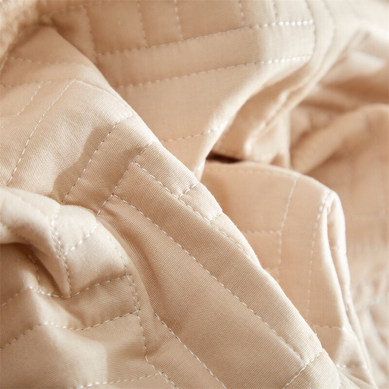 3 vnt rinkinys, dygsniuotos medvilnės lovatiesė, vienspalvis ultragarsinis dygsniuotas patalynė, lengvas dygsniuotas karaliaus dydžio lovos užvalkalas