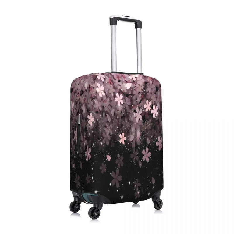 Kryt na kufor Sakura Starly Sky s kvetinovým vzorom, elastický chránič batožiny, cestovný, dovolenkový