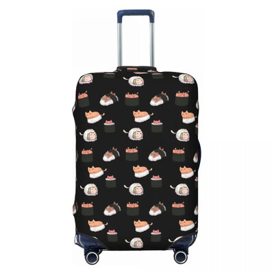 Sushi Cats Cute Valisă Husă Japoneză Amuzant Animal Cartoon Business Flight Strectch Protector Husa Bagaj