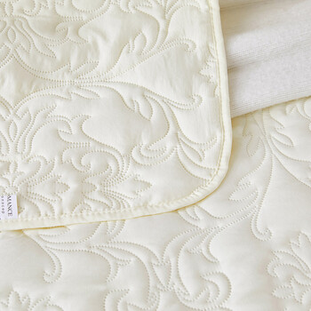 Κάλυμμα κρεβατιού στο κρεβάτι του Milk White Quilted, Πολυτελής Μαξιλαροθήκη, Nordic Διακοσμητικό Κουβερλί, King Size κάλυμμα, 250x240cm