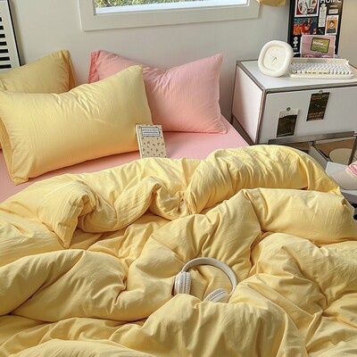 4 vnt Summer Cool 2 vietų lovatiesės labai didelės lovatiesės dvigulei lovai, odai nekenksmingas skalbimo mašinoje lovos užvalkalas