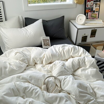 4 vnt Summer Cool 2 vietų lovatiesės labai didelės lovatiesės dvigulei lovai, odai nekenksmingas skalbimo mašinoje lovos užvalkalas