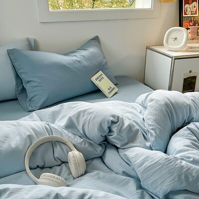 4 vnt Summer Cool 2 vietų lovatiesės labai didelės lovatiesės dvigulei lovai, odai nekenksmingas skalbimo mašinoje lovos užvalkalas