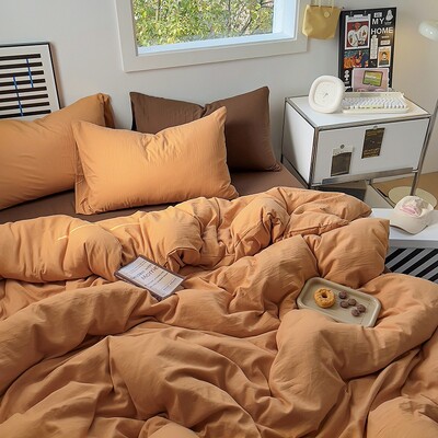 4 vnt Summer Cool 2 vietų lovatiesės labai didelės lovatiesės dvigulei lovai, odai nekenksmingas skalbimo mašinoje lovos užvalkalas