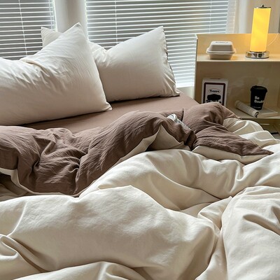 4 vnt Summer Cool 2 vietų lovatiesės labai didelės lovatiesės dvigulei lovai, odai nekenksmingas skalbimo mašinoje lovos užvalkalas