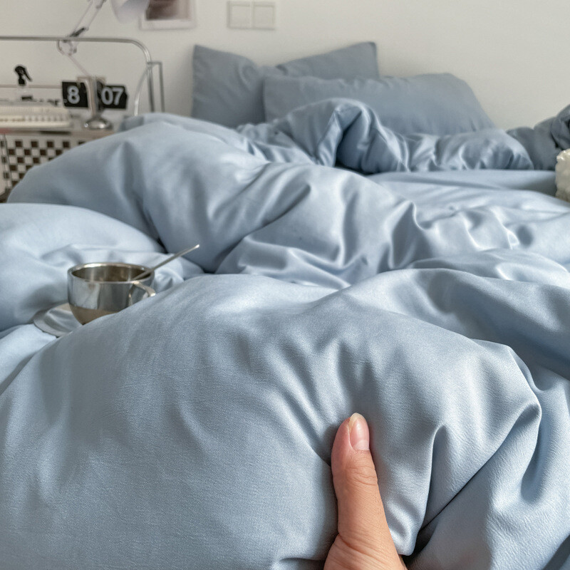 4 vnt Summer Cool 2 vietų lovatiesės labai didelės lovatiesės dvigulei lovai, odai nekenksmingas skalbimo mašinoje lovos užvalkalas