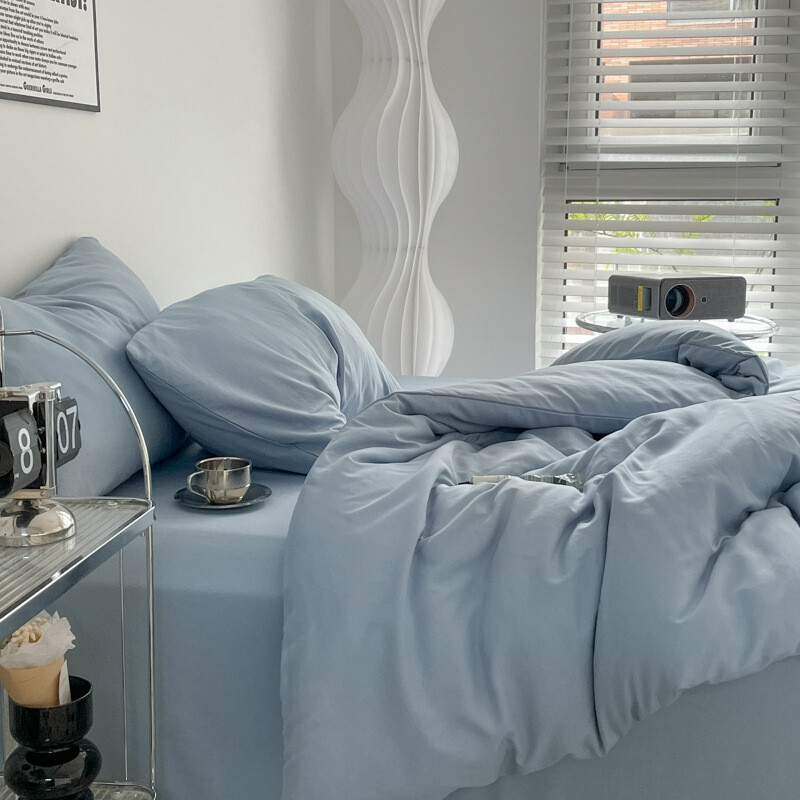 4 vnt Summer Cool 2 vietų lovatiesės labai didelės lovatiesės dvigulei lovai, odai nekenksmingas skalbimo mašinoje lovos užvalkalas