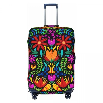 Individualizuotos Meksikos gėlės lagamino užvalkalas, plaunamas bagažo užvalkalas, skirtas 18-32 colių