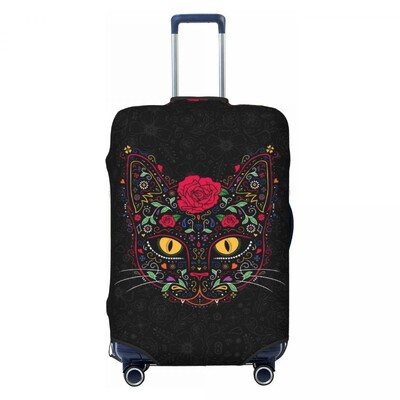 Individualizuotos Meksikos gėlės lagamino užvalkalas, plaunamas bagažo užvalkalas, skirtas 18-32 colių