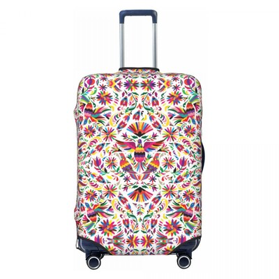 Individualizuotos Meksikos gėlės lagamino užvalkalas, plaunamas bagažo užvalkalas, skirtas 18-32 colių