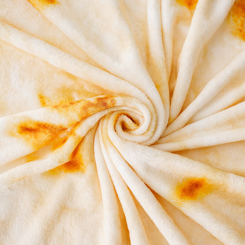 Deka Battilo Tortilla Vtipné prikrývky na jedlo Na posteľ Pohovka Mäkká flanelová prikrývka na posteľ Teplá okrúhla deka Posteľ Plaid Dekor