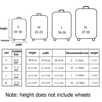 Моден калъф за куфар Високоеластична геометрия Калъф за багаж с форма на сърце Калъф за прах 18-32 инча Основни аксесоари за куфар
