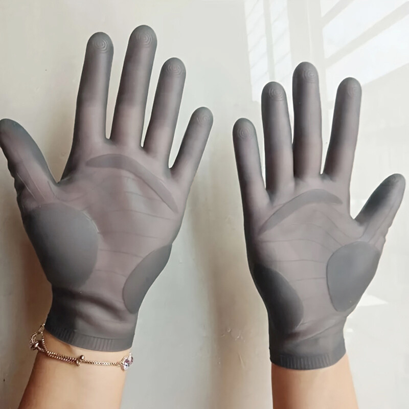 Mănuși din nitril din silicon Mănuși reutilizabile impermeabile la temperatură înaltă Mănuși universale pentru curățarea bucătăriei de uz casnic Instrument de spălat vase