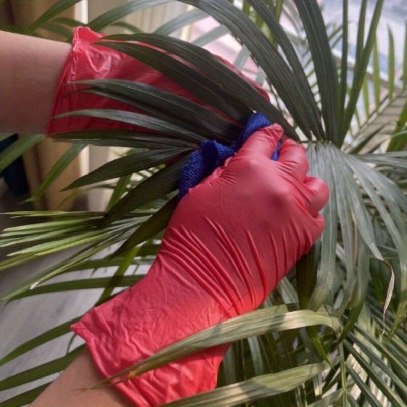 50/20 DB Eldobható piros nitril kesztyű Latexmentes Vízálló, Tartós Munka Alkalmas Konyhai Főzés Ételek Szépségszalon Házi feladat