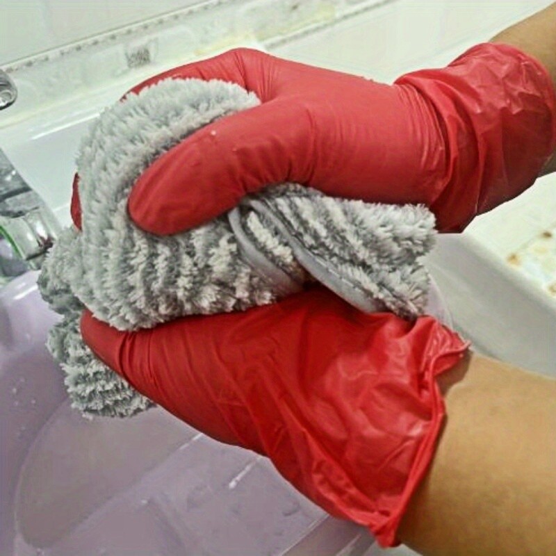 50/20 DB Eldobható piros nitril kesztyű Latexmentes Vízálló, Tartós Munka Alkalmas Konyhai Főzés Ételek Szépségszalon Házi feladat