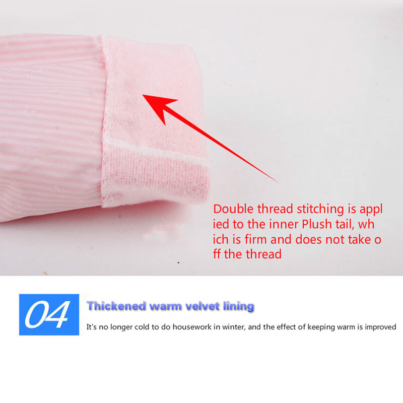 Mănuși de curățare pentru spălat vase Acasă Impermeabil Anti-alunecare Lână groasă Latex Mănuși de cauciuc Spală termică Mănuși de spălat vase