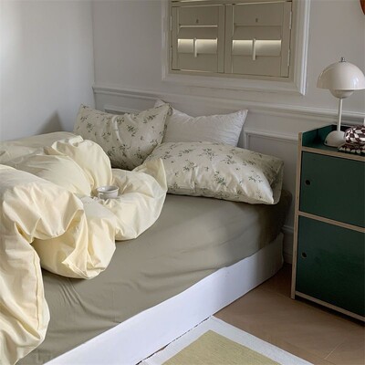 Set lenjerie de pat de lux Husă de pat 140x200 Lenjerie de pat Set cearșaf de pat Cearșaf de pat dublu Cearșaf de pat Dublu Seturi Confort