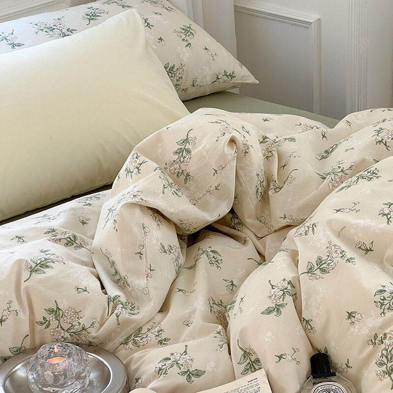 Set lenjerie de pat de lux Husă de pat 140x200 Lenjerie de pat Set cearșaf de pat Cearșaf de pat dublu Cearșaf de pat Dublu Seturi Confort