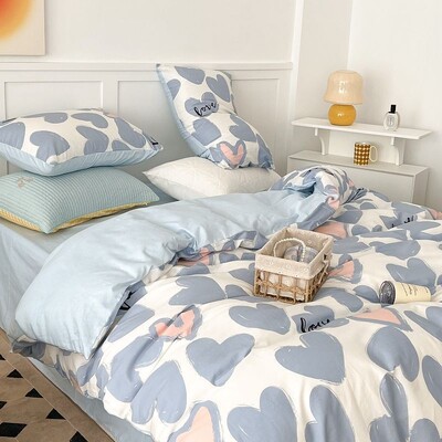 Viengulės lovos patalynės komplektas 160x200 Patalynė Patalynė komplektas Antklodės Užvalkalas Pora Dvigubo lovos paklodė Patogūs lovatiesių komplektai