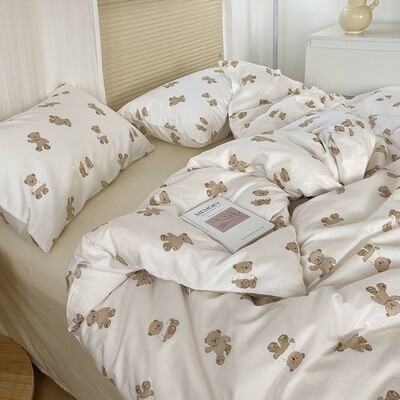 Viengulės lovos patalynės komplektas 160x200 Patalynė Patalynė komplektas Antklodės Užvalkalas Pora Dvigubo lovos paklodė Patogūs lovatiesių komplektai