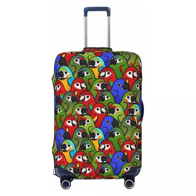 Paukščių ir gėlių lagamino užvalkalas Pretty Birdie Flight Cruise Trip Strectch Bagažo dėklo apsauga