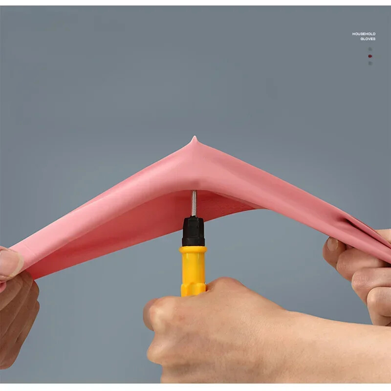 1 pár hosszú mosogatókesztyű Háztartási húzózsinór vízálló gumi mosodai kesztyű újrafelhasználható, tartós virágtisztító kesztyűvel