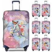 Csomagvédőhuzatok 18-32 hüvelykes védő Utazási poggyász bőrönd védőhuzat sztreccs porvédők Print Butterfly Letter sorozat