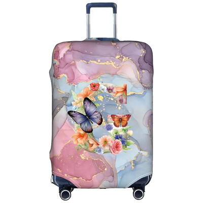 Csomagvédőhuzatok 18-32 hüvelykes védő Utazási poggyász bőrönd védőhuzat sztreccs porvédők Print Butterfly Letter sorozat