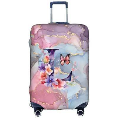 Csomagvédőhuzatok 18-32 hüvelykes védő Utazási poggyász bőrönd védőhuzat sztreccs porvédők Print Butterfly Letter sorozat