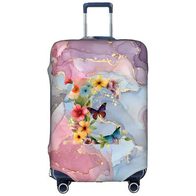 Csomagvédőhuzatok 18-32 hüvelykes védő Utazási poggyász bőrönd védőhuzat sztreccs porvédők Print Butterfly Letter sorozat