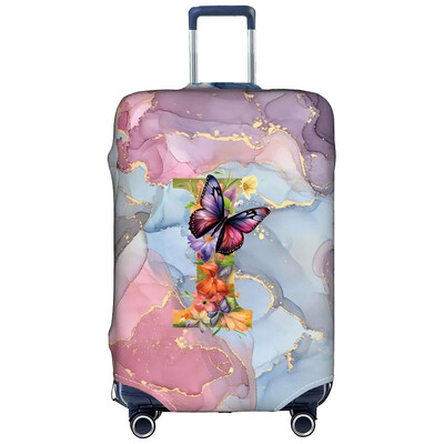 Csomagvédőhuzatok 18-32 hüvelykes védő Utazási poggyász bőrönd védőhuzat sztreccs porvédők Print Butterfly Letter sorozat