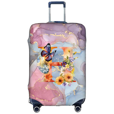 Csomagvédőhuzatok 18-32 hüvelykes védő Utazási poggyász bőrönd védőhuzat sztreccs porvédők Print Butterfly Letter sorozat